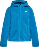 Schmuddelwedda Gebreide fleeceblouse Kinderen Cyaanblauw gemêleerd Polyester