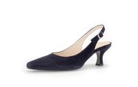 Gabor Slingpumps en cuir bleu foncé