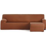 ECOMMERC3 Bankhoes voor chaise longue, kort hoekdeel rechts, bi-elastisch, ademend, hoes voor chaise longue, kleur ketel, elastieken en schuimstof, bescherming tegen slijtage