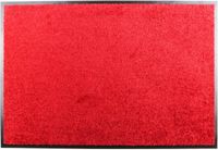 Tapis de propreté De Luxe - 60x90 cm - rouge avec bordure - polyamide