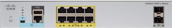 Cisco Switch - 8-poorts - Fast Ethernet - PoE - 124W - WS-C2960CX-8PC-L