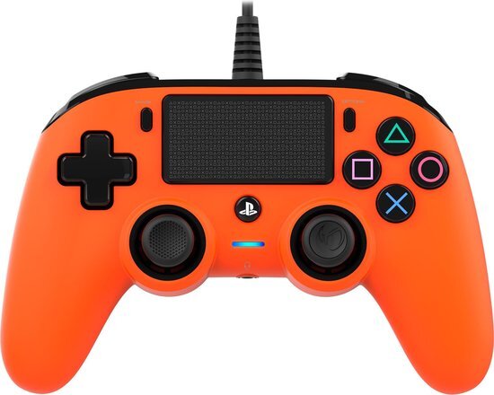 Nacon Officieel gelicenseerde Wired Compact Controller voor PS4 - oranje