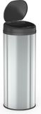 FlinQ Peak - Prullenbak met sensor - 50L - Zilver