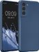 kwmobile metallic telefoonhoesje van TPU - geschikt voor Samsung Galaxy S21 - Flexible case voor smartphone - In metallic blauw