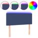 VidaXL Hoofdbord LED 100x5x78/88 cm Stof Blauw