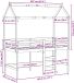 vidaXL Hoogslaper bedframe Waskleur Bruin 90 x 190 cm