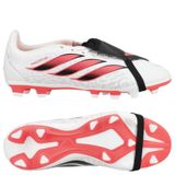 adidas unisex - barn Predator Club Fold-Over Tongue Firm Ground/Multi Ground Football Boots Kids Shoes, ftwr white/Solar Turbo/core black, 38 2/3 EU