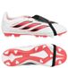 adidas unisex - barn Predator Club Fold-Over Tongue Firm Ground/Multi Ground Football Boots Kids Shoes, ftwr white/Solar Turbo/core black, 38 2/3 EU