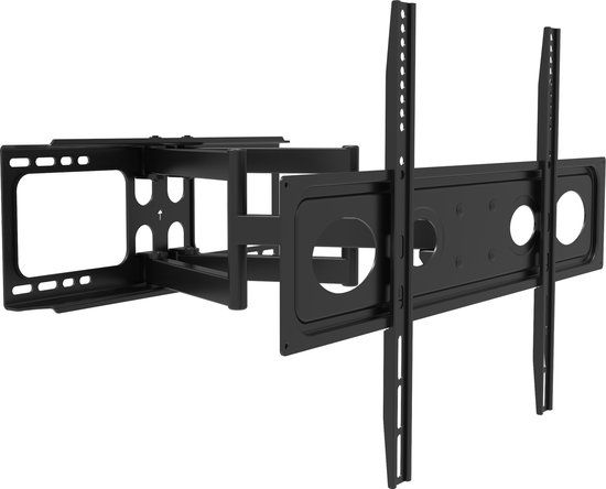 BELIFE Universele TV Muurbeugel 37-70 Inch - Draaibaar en kantelbaar - Zwart