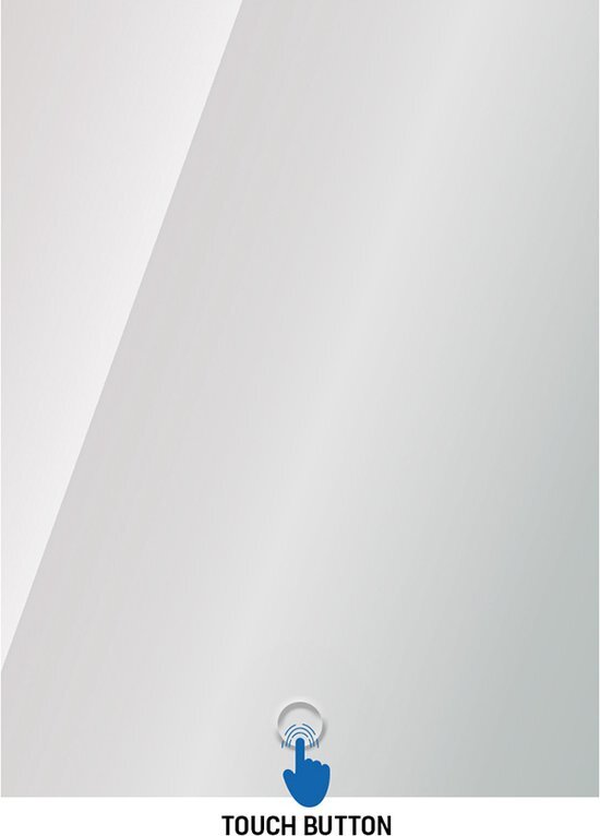 Aloni QUEEN Badkamerspiegel Met Geintegreerde LED Verlichting Anti Condens Touchscreen Schakelaar 60x60cm