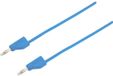 Voltcraft MSB-300 Meetsnoer Banaanstekker 4 mm Silicone 0.50 m Blauw 1 stuk(s)