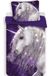 Unicorn Dekbedovertrek paars - Eenpersoons - 140 x 200 cm - Katoen