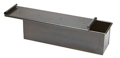 Pentole Agnelli Vorm pan Carré, met deksel, van plaatblauw, grijs 30x10 cm grijs