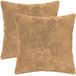 vidaXL - Kussensloop - 2 stuks - HEERLEN - Taupe - 45 x 45 cm - Nep Konijnenbont