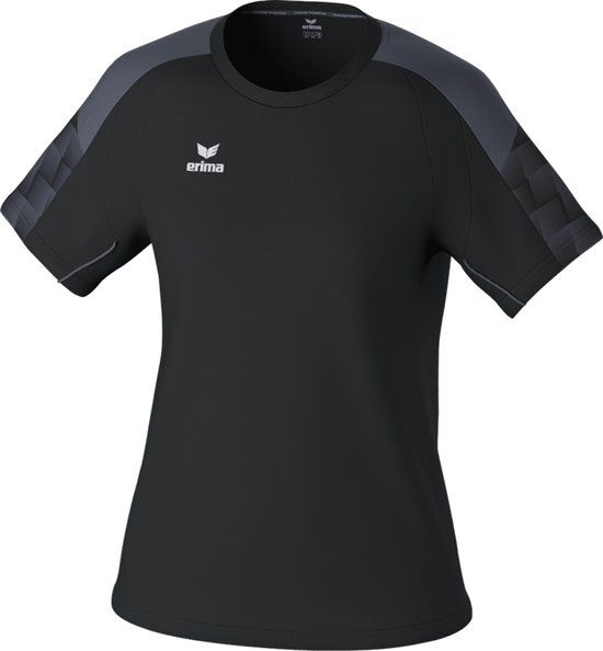 Erima Evo Star T-Shirt Dames - Zwart / Grijs - Maat 38