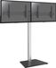 Support pour 2 écrans de télévision, convient aux écrans de 50" à 55" - Hauteur 175 cm - Support au sol - Inclinable