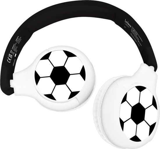 Lexibook 2-in-1 Bluetooth® en Bedrade Koptelefoon met Veilige Volumebeperking Football Design