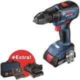 Bosch Professional GSR 18V-50 perceuse-visseuse + 2 x 2.0Ah batteries + GAL 18V-20 chargeur + 43 accessoires + Sac