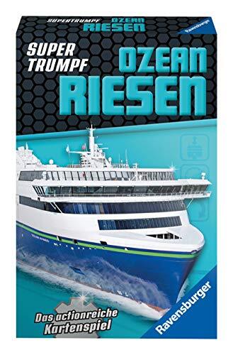 Ravensburger Kartenspiel, Supertrumpf Ozeanriesen 20698, Quartett und Trumpf-Spiel für Technik-Fans ab 7 Jahren: Das actionreiche Kartenspiel