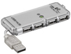 Goobay USB - HUB 4 Port Mini Hub USB 2.0 - Zilver