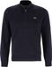 Lacoste pull homme en coton - avec fermeture éclair courte - bleu marine