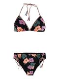 Protest PRTIsa - Triangel bikini set Dames - Koordsluiting - Uitneembare vulling - Normale pasvorm - Medium dekking - Zwart