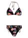 Protest PRTIsa - Triangel bikini set Dames - Koordsluiting - Uitneembare vulling - Normale pasvorm - Medium dekking - Zwart
