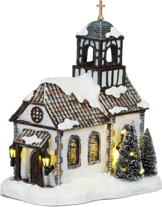 Luville Elzas Church Polyresin Multi 21.5 cm