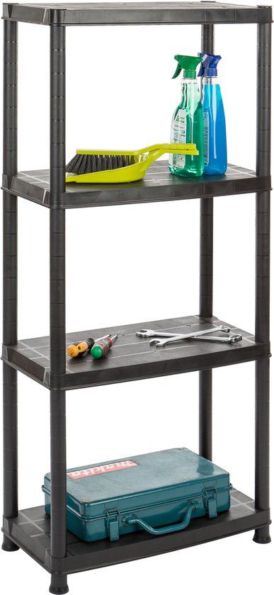 Practo Home Opbergrek - Kunststof - 4x25 kg - 61x31x130 cm