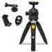 Kodak PhotoGear Mini verstelbaar statief met 360° kogelgewricht, compact 9 inch tafelstatief verandert in 11 inch selfiestick, rubberen poten, smartphone