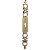 Fosun Poignée de porte d'entrée en zamac – Finition bronze – Hauteur 185 mm – Largeur 21 mm – Sens universel