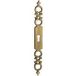 Fosun Poignée de porte d'entrée en zamac – Finition bronze – Hauteur 185 mm – Largeur 21 mm – Sens universel