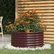 Maison Exclusive - Jardinière en acier galvanisé, 80 x 80 x 36 cm, brun