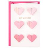 Hallmark Valentijnsdag kaart - Origami stijl harten ontwerp