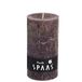 SPAAS Rustieke geurloze cilinderkaars 68/130 mm, ± 60 uur - warm bruin