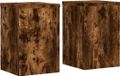 vidaXL Plantenstandaards 2 stuks 20x20x30 cm bewerkt hout gerookt eiken