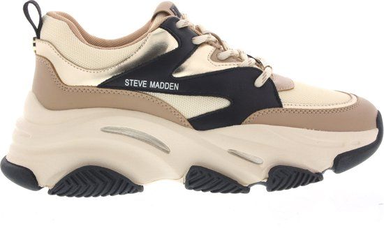 Steve Madden - Progressive khaki black - Women's Sneakers - Beige - Size 39