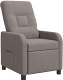 vidaXL Relaxfauteuil Taupe Stof