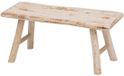 Home & Styling Tabouret - Banc d'appoint - Petite table - Bois - Couleur Naturelle - L70 x l26 x H31 cm