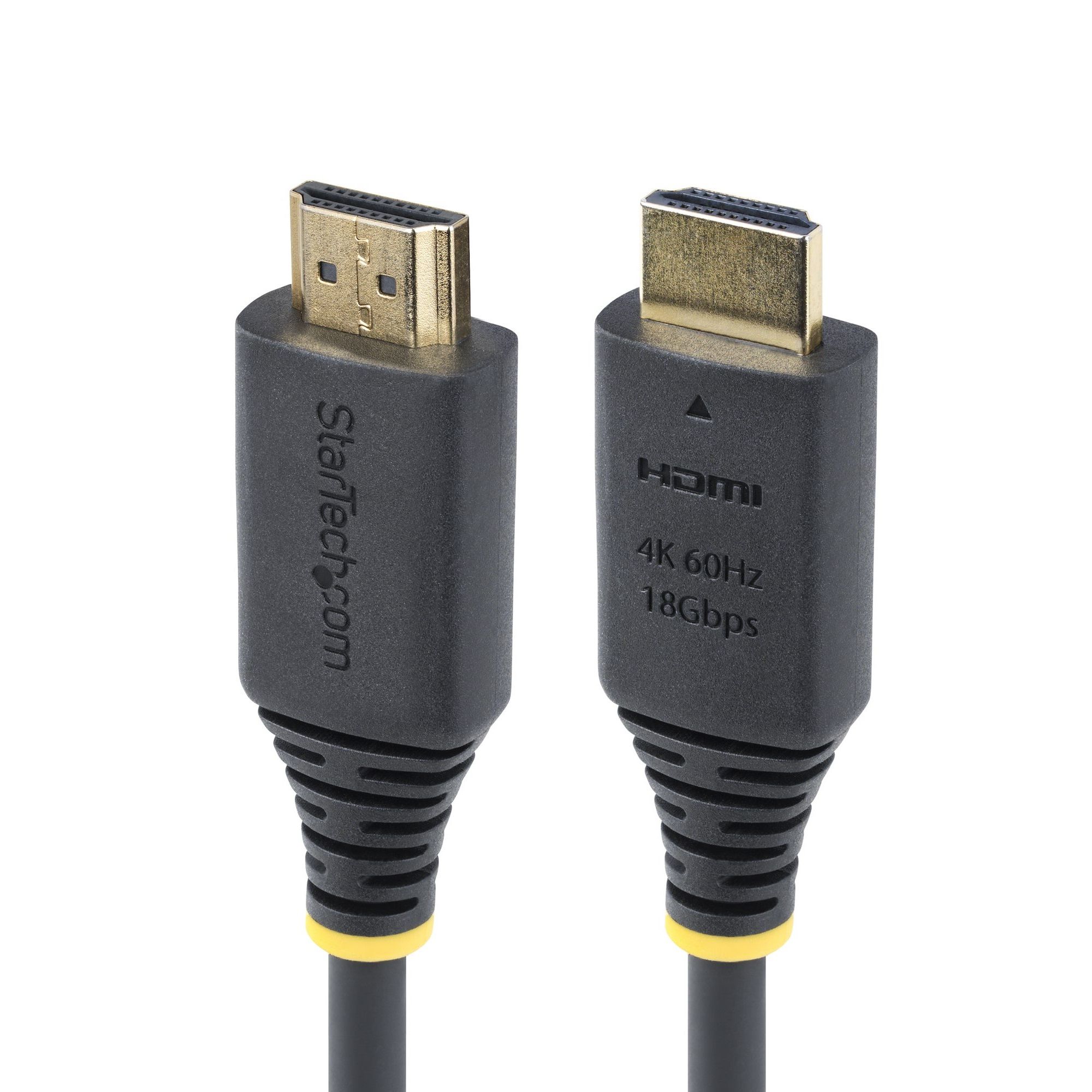 StarTech.com 4m Premium Gecertificeerde High Speed HDMI Kabel, 4K 60Hz/1440p 144Hz, HDR10/HDCP 2.2/ARC, 18Gbps, UHD HDMI 2.0 Kabel voor TV/Monitor/Display, TPE Mantel