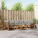 vidaXL Acacia Hout Hoek Loungeset Natuurlijk en Lichtgrijs