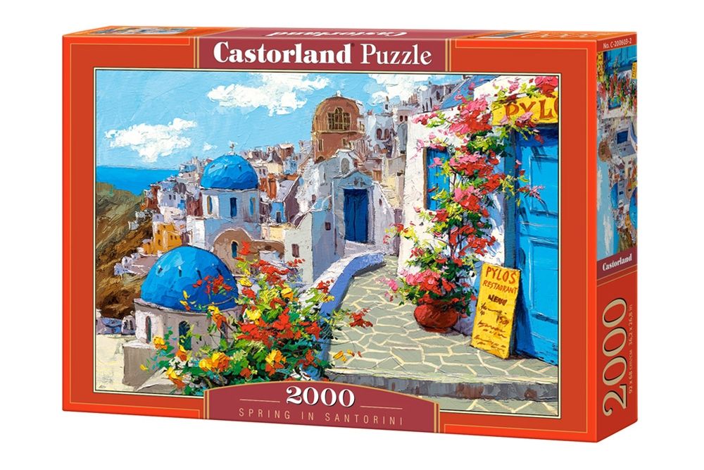 Castorland Spring in Santorini - Puzzel - 2000 stukjes