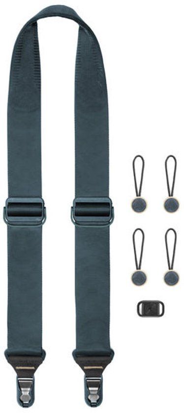 Peak Design Slide riem Digitale camera Veganistisch leer Blauw