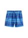 Next - Heren - 5-inch zwemshort met print - Blauw