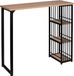 Table de bar en bois clair - 120x40x105 cm