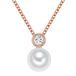 Valero Pearls Ankerketting 925 zilver rosé goud 42 cm