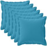 vidaXL - Kussensloop - 6 stuks - HOUTEN - Lichtblauw - 70 x 70 cm - Polyester