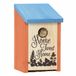 Relaxdays Nestkastje - 32 mm - hout - oranje-blauw