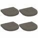 vidaXL - Zitkussens - 4 stuks - 100% Polyester - Grijs - 40 x 40 x 5 cm