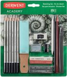 Derwent Academy Grafietschetsset, Tekenen en Schrijven, Set van 12, Beginnerskit, Potloden H-6B met Puntenslijper, Ideaal voor Schetsen, Academy-Kwaliteit, 2300365
